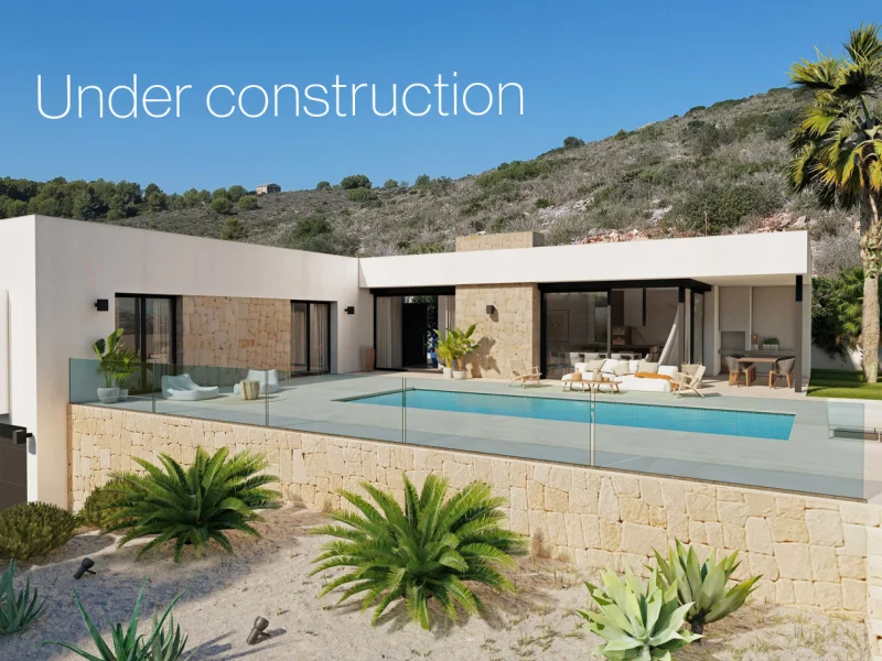 Villa moderne en construction à Pedreguer, Monte Solana