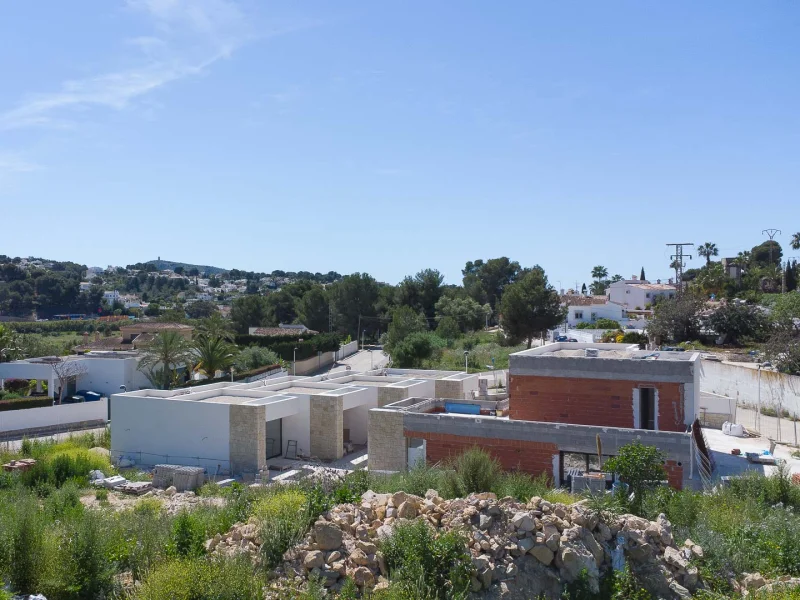Villa moderne de luxe à Moraira avec piscine à débordement et vue mer