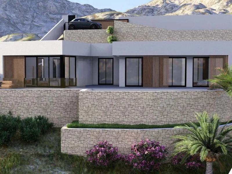 Villa moderne à Pedreguer avec vue panoramique sur la montagne
