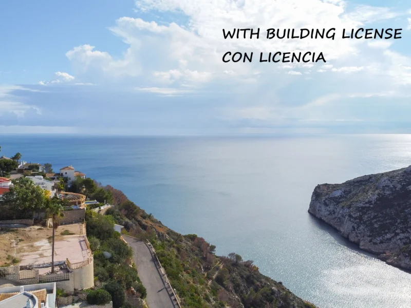 Terrain orienté sud avec vue mer à Granadella, Jávea