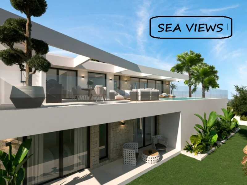 Villa moderne avec vue mer à Casanova, Calpe