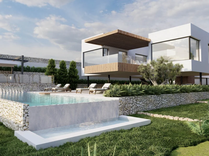 Projet de villa moderne à La Corona, Jávea avec vue mer
