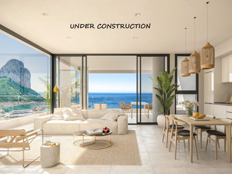Appartement neuf à Calpe, Salinas avec vue sur la mer