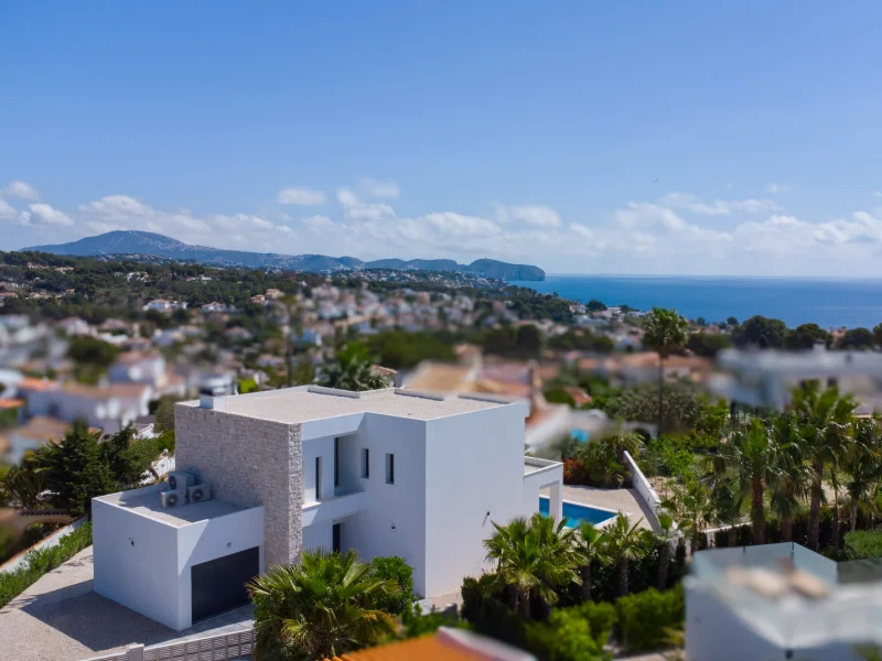 Villa neuve à Benissa, La Fustera avec vue sur la mer