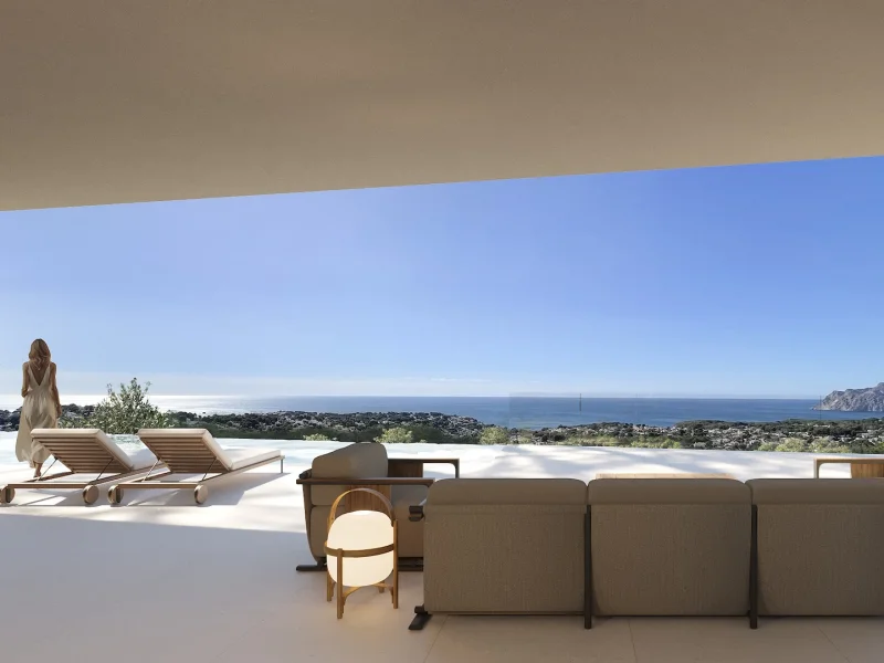 Villa d'Exception à Benissa, Montemar: Piscine et Vues