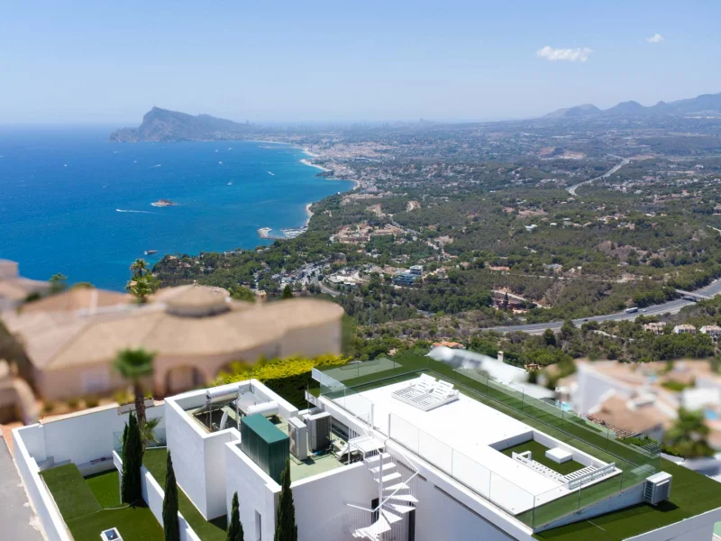 Villa contemporaine à vendre à Altea Hills avec vues panoramiques sur la mer