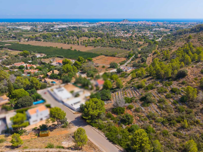 Terrain rural à vendre à Dénia avec vue mer