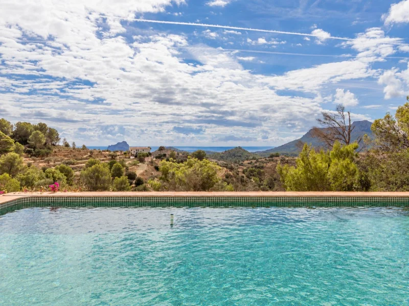 Maison de campagne à vendre à Benissa avec piscine privée et vue mer