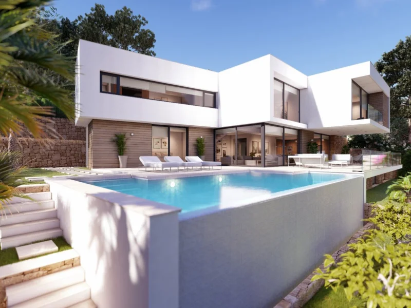 Villa moderne avec vue sur la mer à Jávea