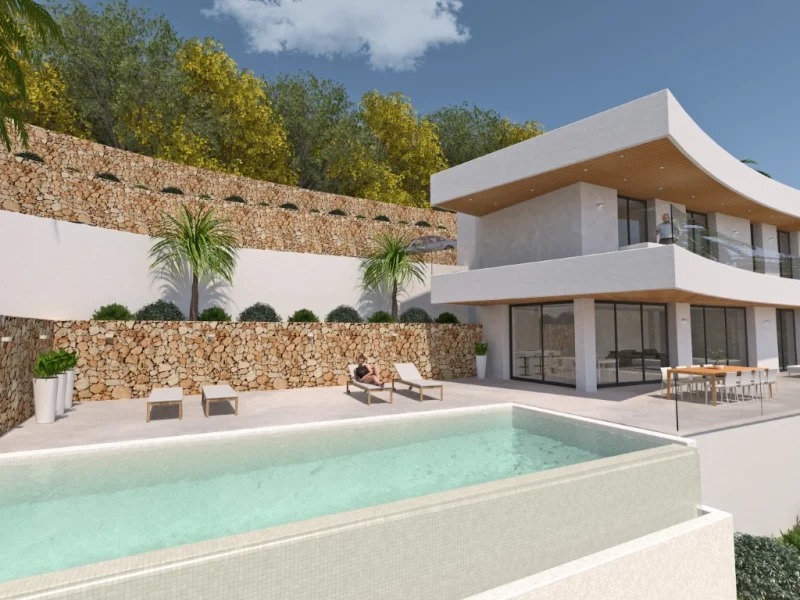 Villa neuve avec vue sur la mer à Jávea