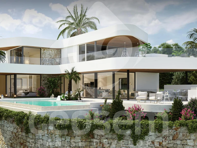 Villa moderne à Benitachell, Cumbre del Sol avec vue mer