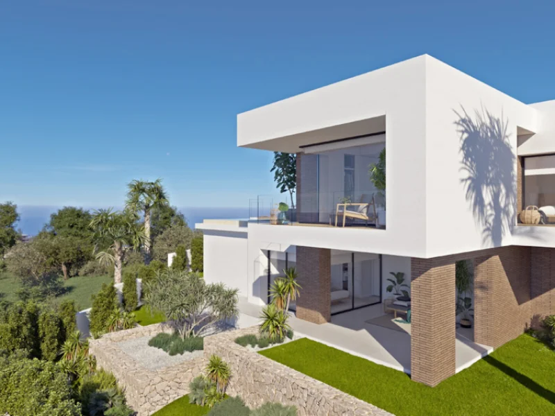 Villa à Benitachell, Cumbre del Sol avec vue mer et piscine à débordement