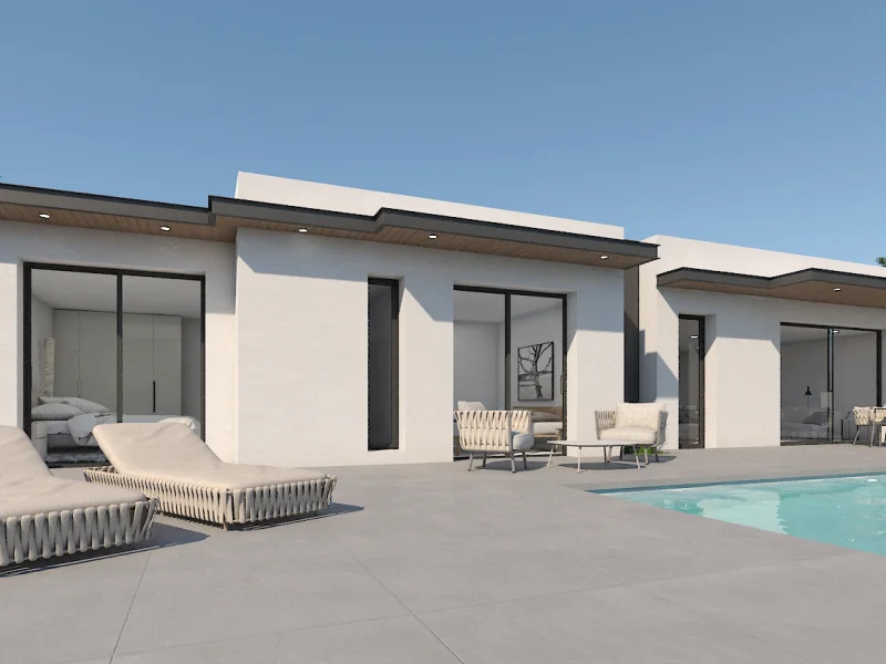 Villa neuve moderne à Pedreguer avec vues panoramiques