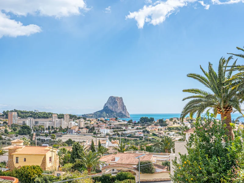 Villa à Calpe, La Canuta avec vue mer et licence touristique