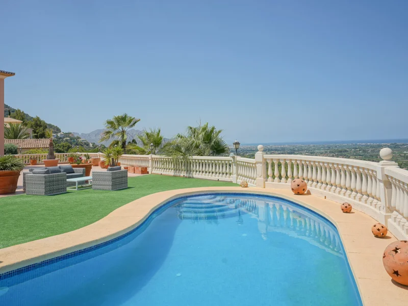 Villa de cinq chambres avec vue mer à La Sella, Pedreguer