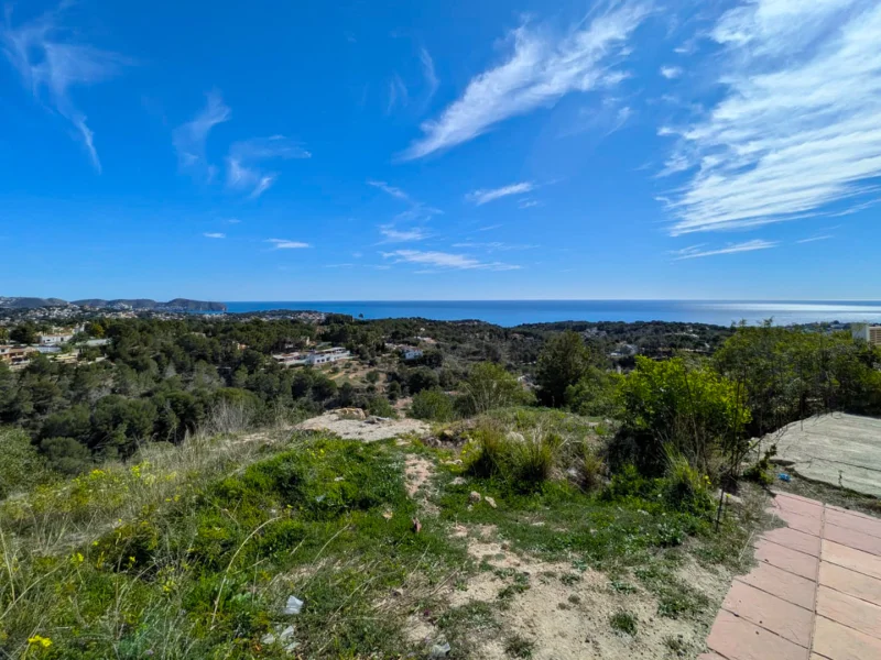 Terrain à Benissa, Tossal Los Bancales avec vue panoramique sur la mer