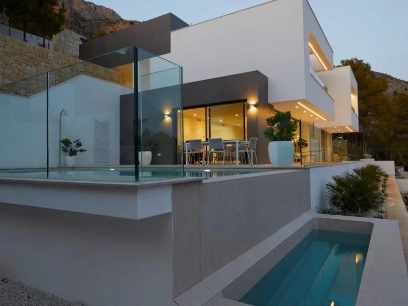 Villa moderne avec vue sur la mer à Sierra de Altea