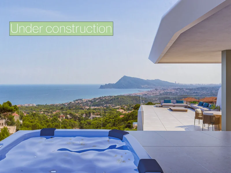 Villa de luxe moderne avec vue sur la mer à Altea