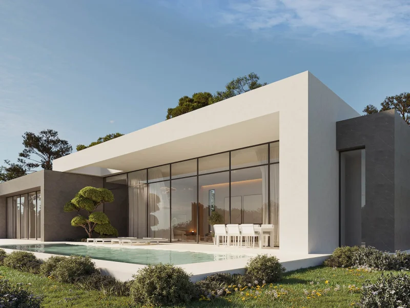 Villa moderne de nouvelle construction par Pepe Giner à Calpe avec piscine