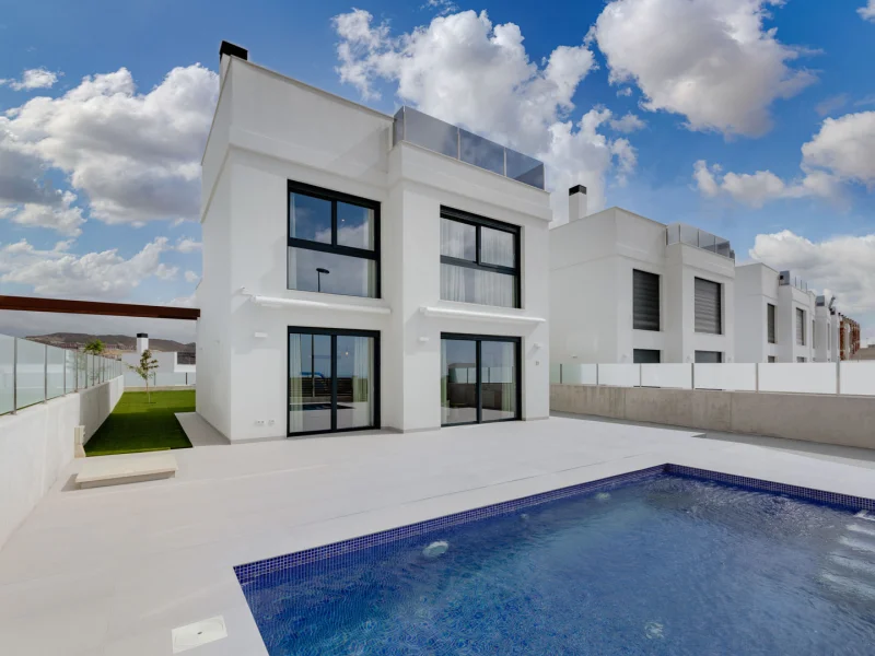 Villa moderne avec vue mer et golf à El Campello