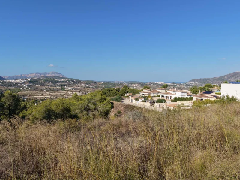 Terrain avec vue mer à Benimeit, Moraira
