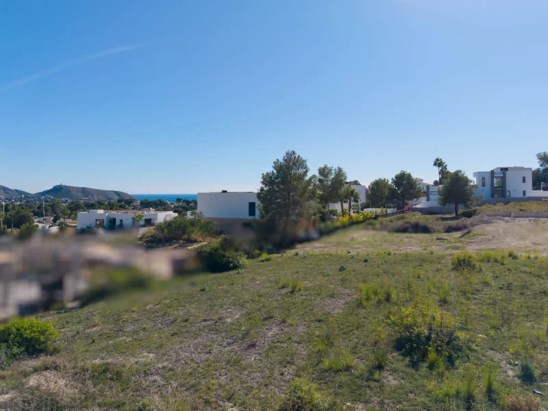Terrain plat à El Tesoro, Moraira avec vue sur la mer