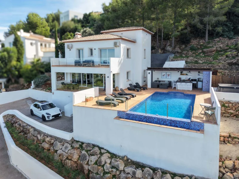 Villa à Pedreguer, La Sella avec vue mer et piscine privée