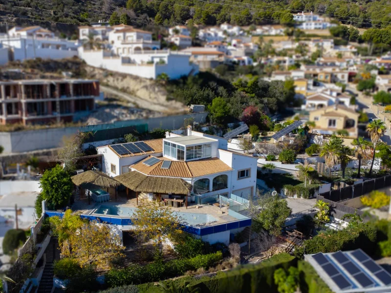 Villa avec vue panoramique sur la mer à Calpe, Partida Cucarres