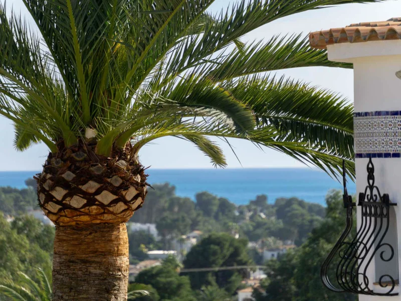 Charmante villa à Moraira, El Tesoro avec vue mer