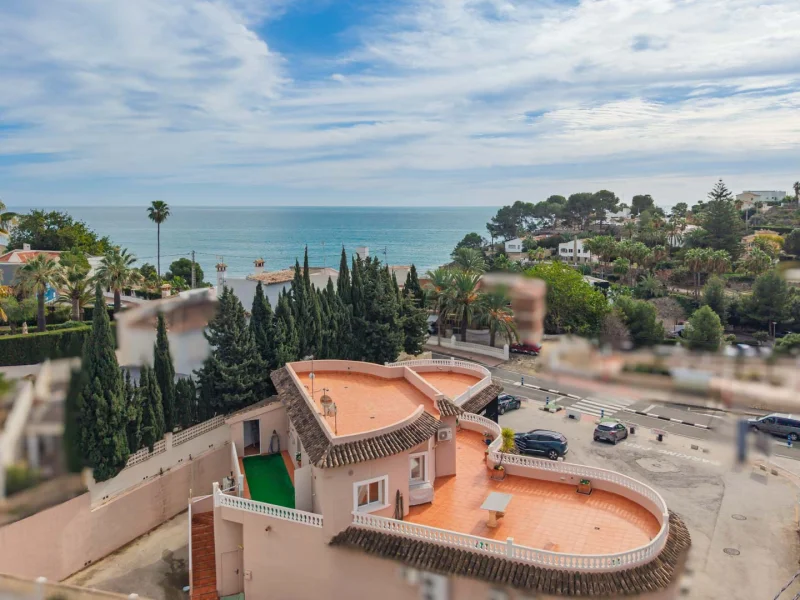 Penthouse avec grandes terrasses à Benissa, La Fustera avec vue mer