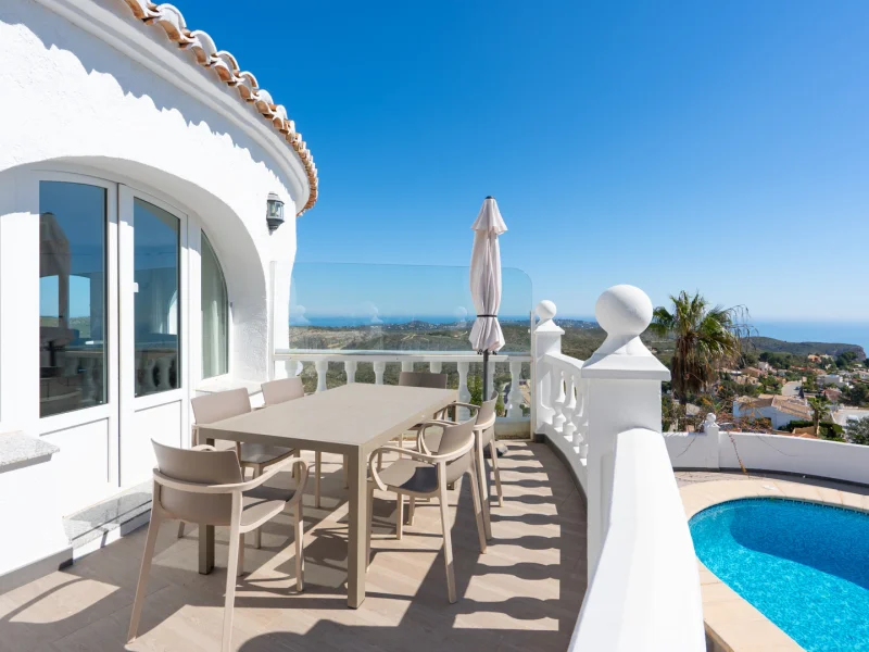 Villa traditionnelle avec vue mer à Benitachell, Cumbre del Sol