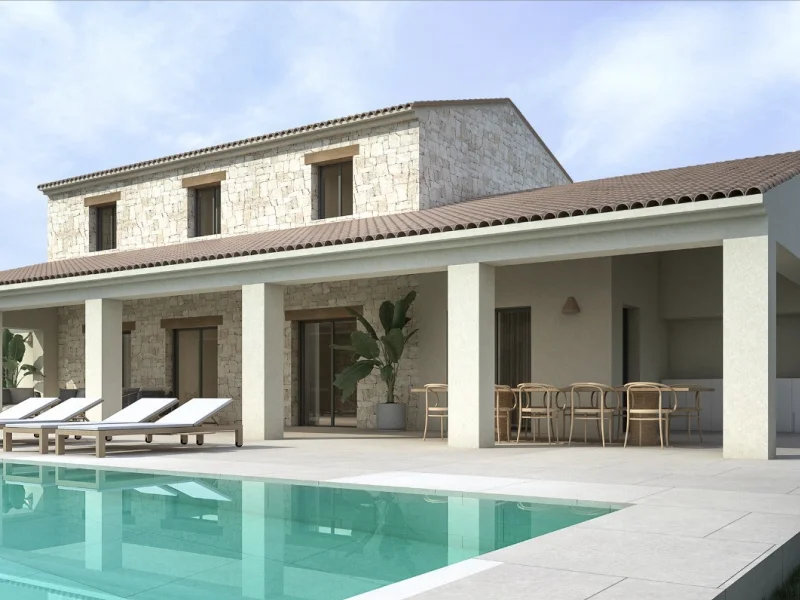 Villa méditerranéenne avec piscine privée à Teulada