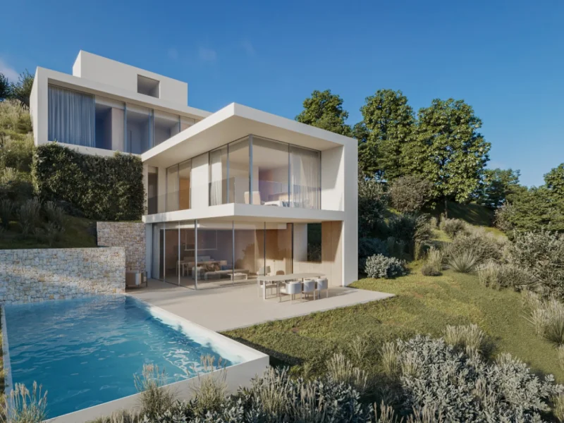Villa de luxe moderne à Benissa, La Fustera avec vue panoramique sur la mer