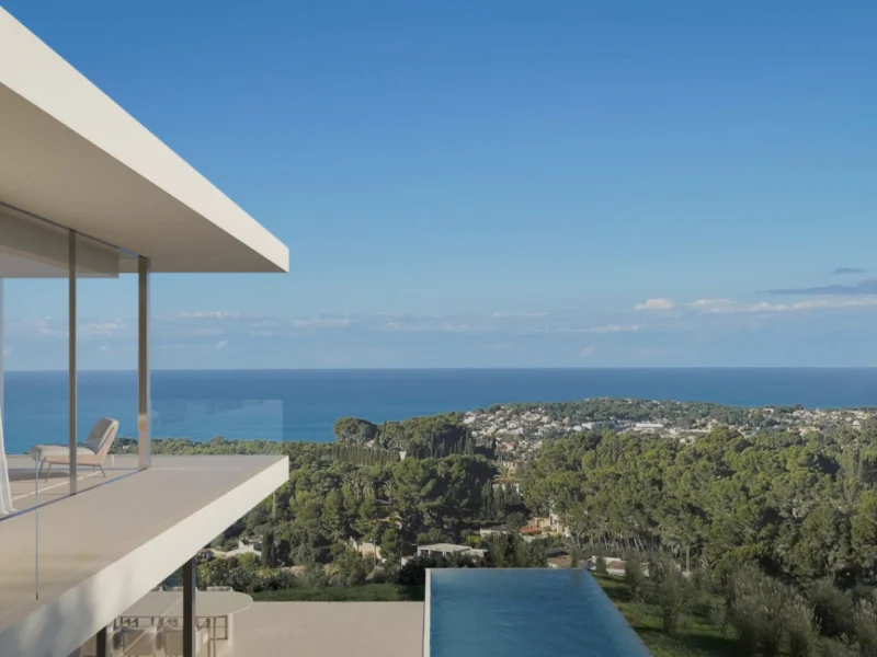 Villa de luxe moderne avec vue panoramique sur la mer à Benissa
