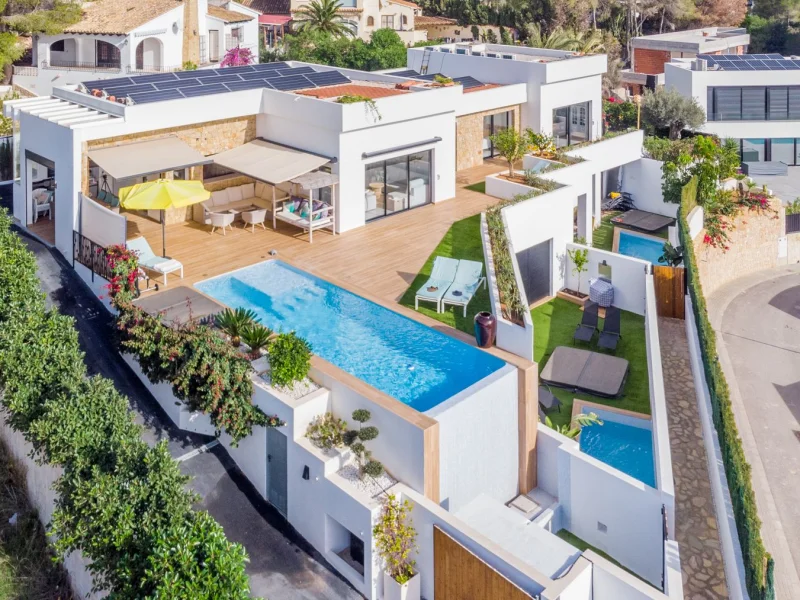 Villa de luxe moderne à Moraira, Pla del Mar avec vue mer