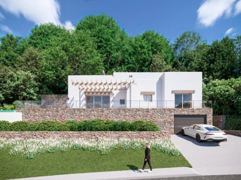 Élégante villa de style ibizien à Jávea, Tosalet avec piscine