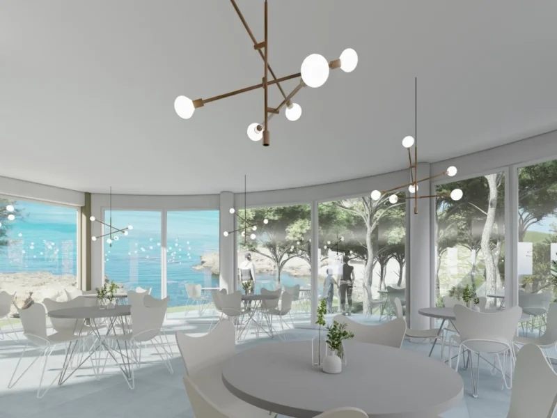 Hôtel boutique et club de plage à Jávea, Cala Blanca avec vue mer