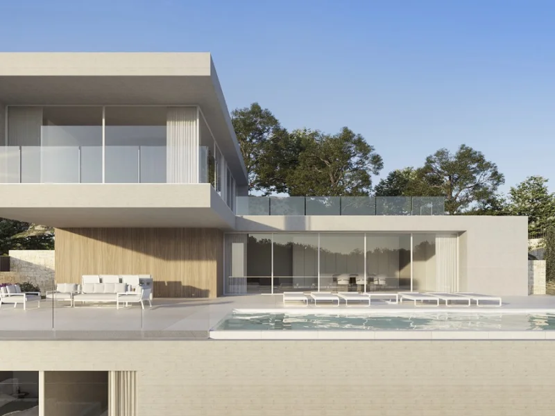 Villa moderne de nouvelle construction avec vue mer à Montemar, Benissa