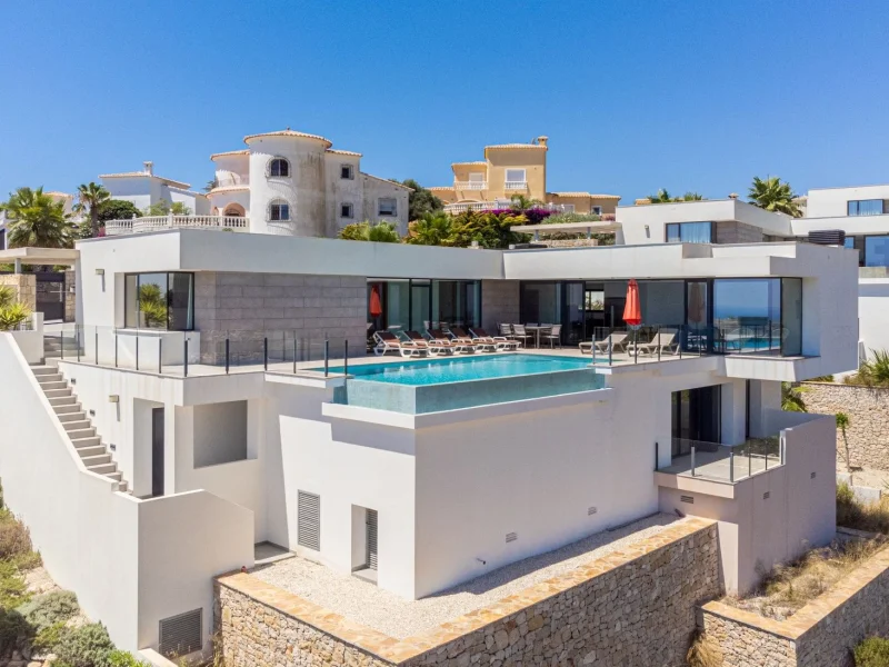 Villa moderne avec vue sur la mer à Cumbre del Sol, Benitachell