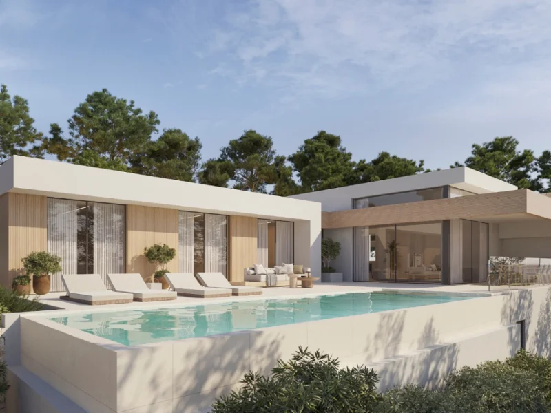 Projet de villa moderne à Los Molinos, Benitachell avec vue mer