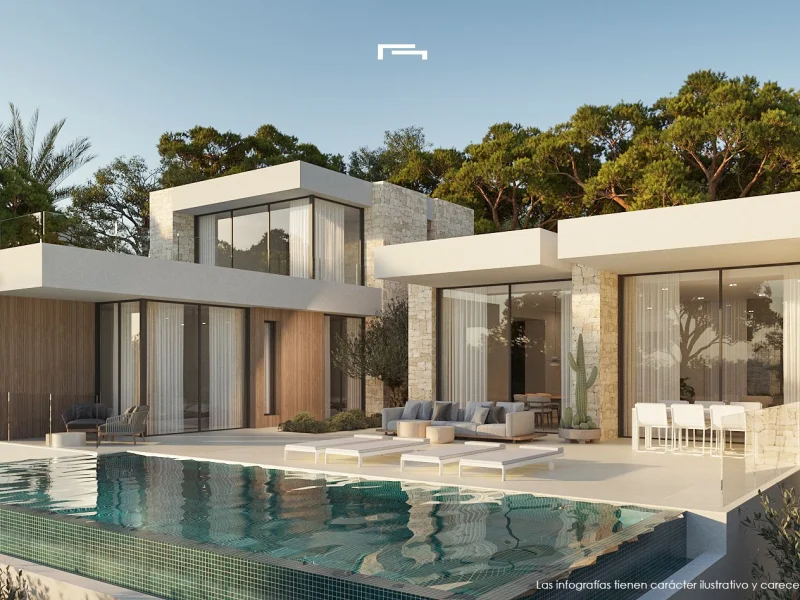 Villa moderne avec vue mer à San Jaime, Benissa