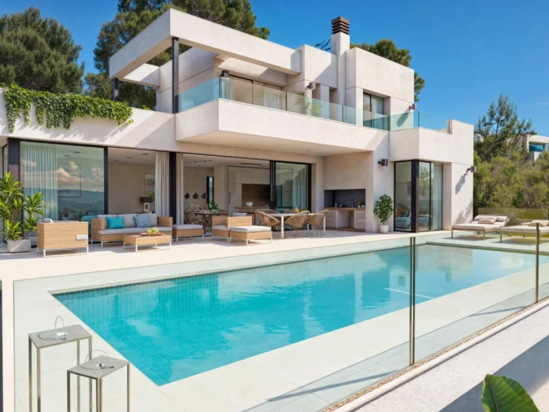 Villa contemporaine à Empedrola II, Calpe avec vue sur la montagne