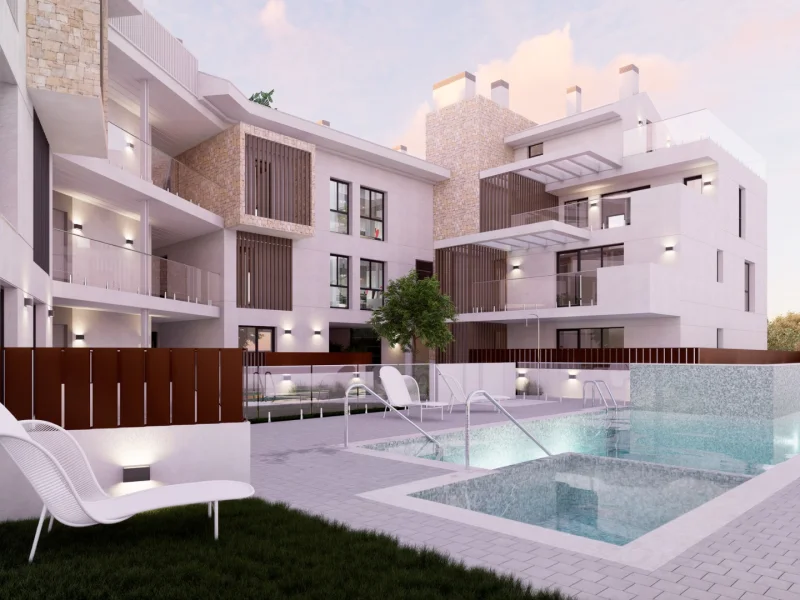 Appartements neufs à Jávea avec piscine et chauffage au sol