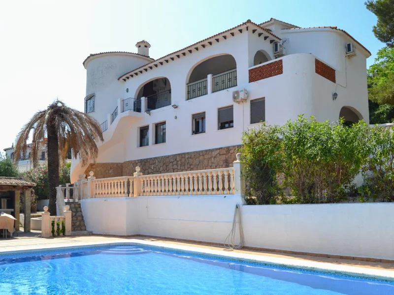 Villa avec vue mer et appartement d'invités à Pedreguer, Monte Pedreguer