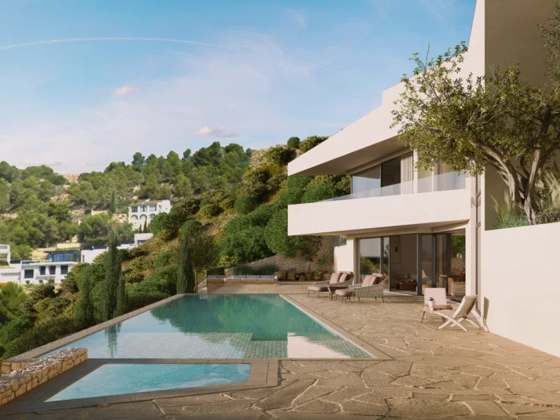 Villa d'architecte à vendre à Benissa avec vue mer et piscine privée