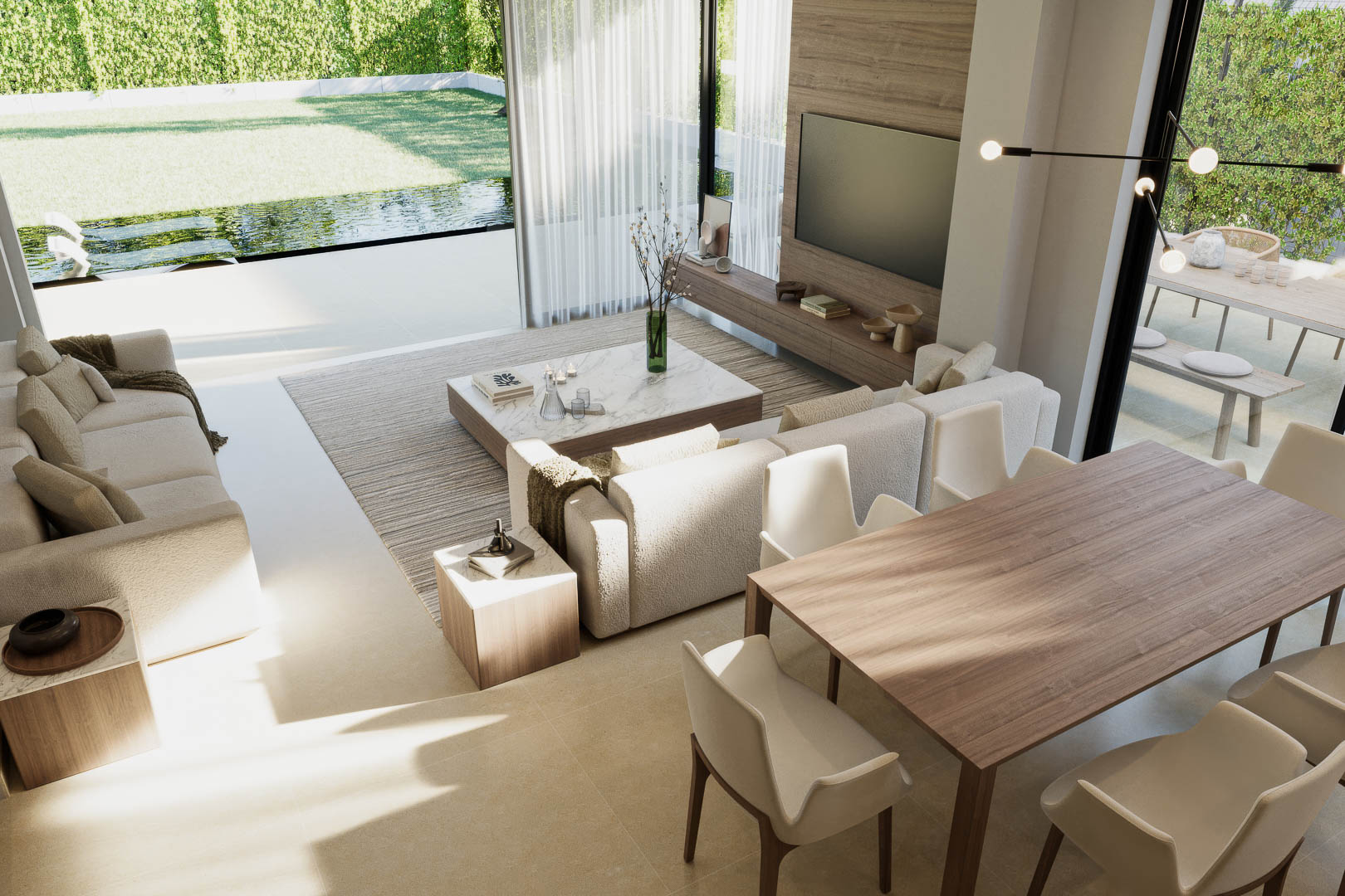 Villa moderne de trois chambres avec piscine privée à Finestrat