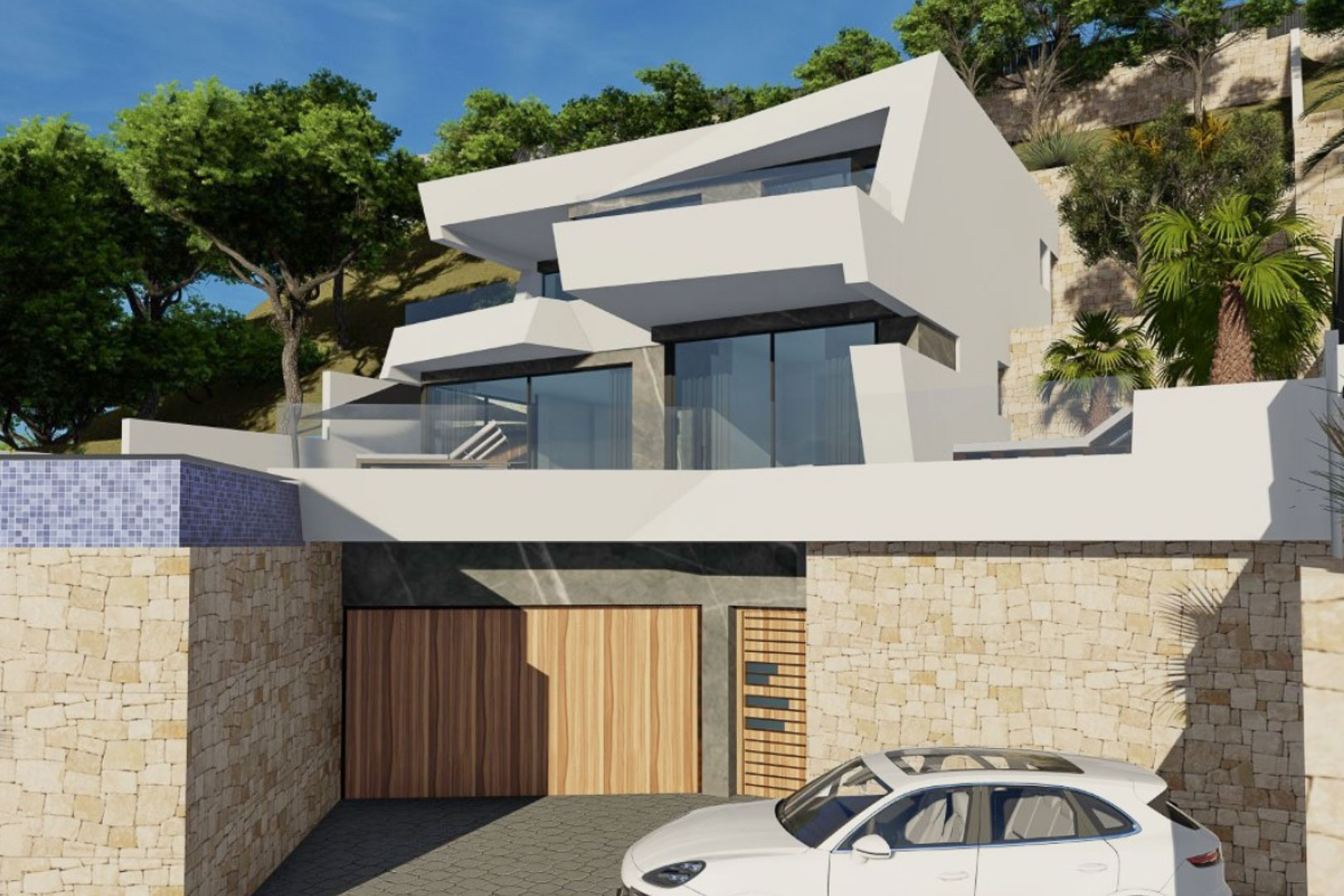 Projet de villa moderne avec vue sur la mer à Calpe