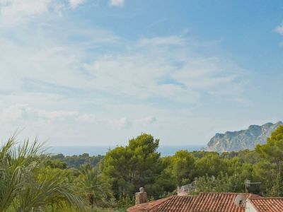 Villa traditionnelle à vendre à Benissa avec vue mer et sur le Peñón de Ifach