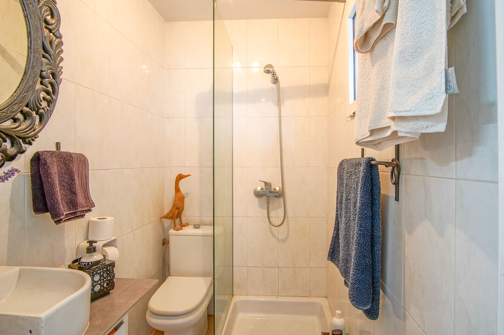 Salle de bains avec douche