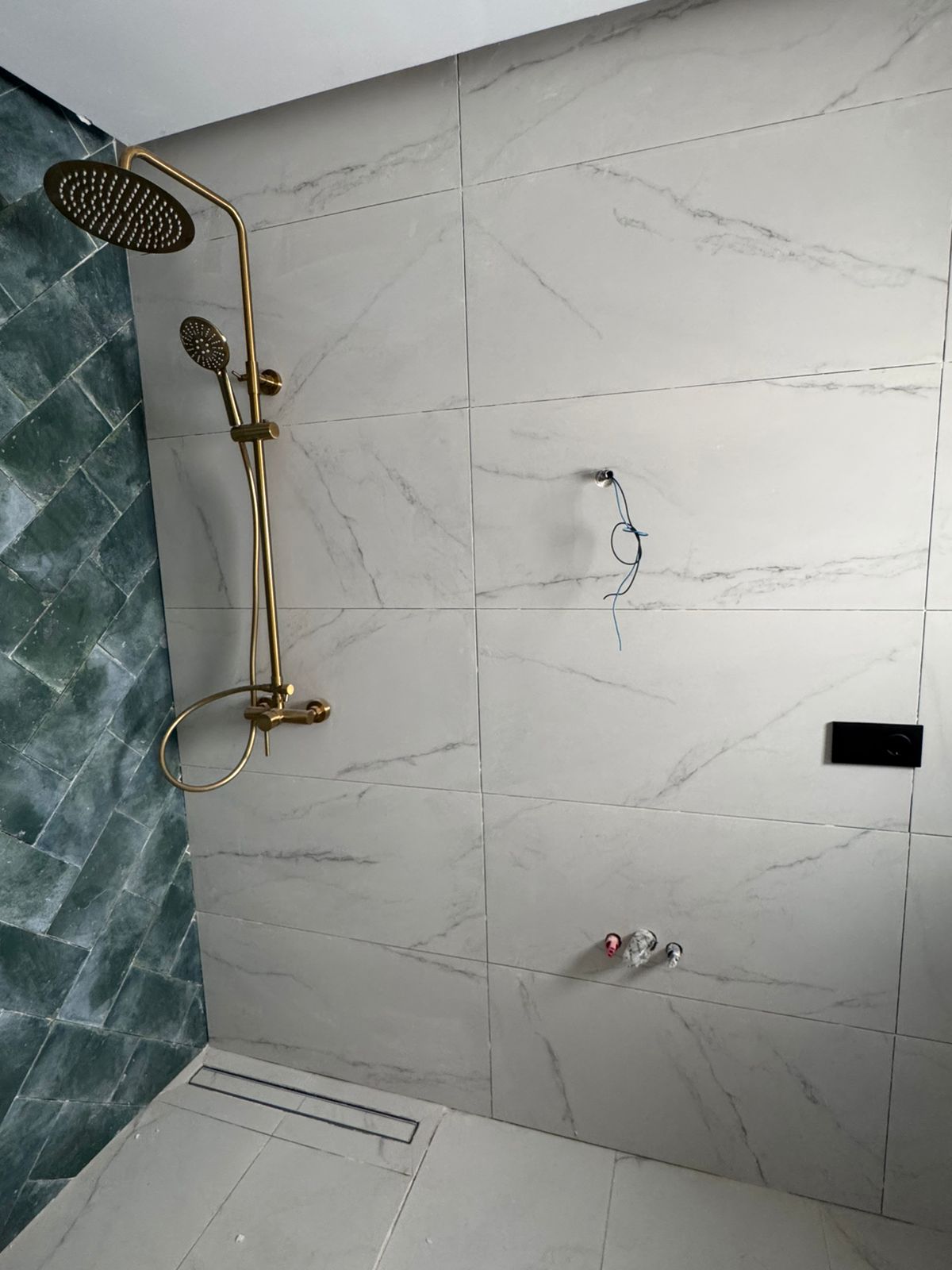 Douche à l'italienne